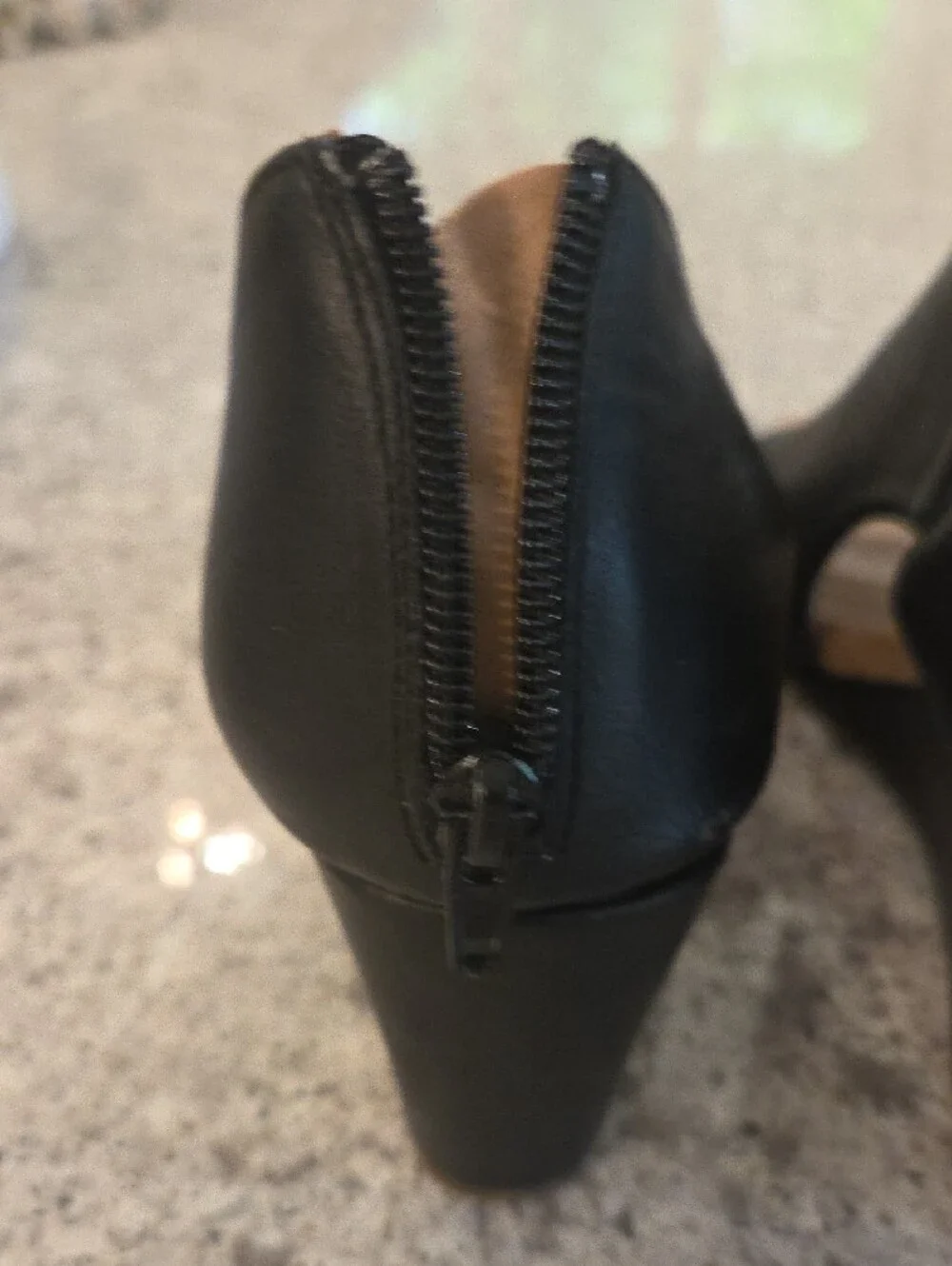 Perforated Black Open-Toe Wedge Sandals - Women's 10 Comfortable Dressy Casual